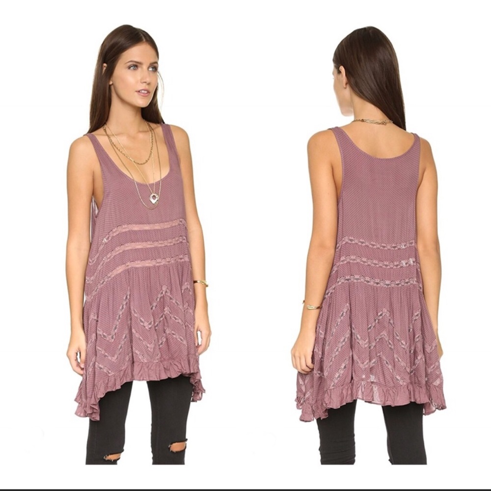 Free People
Swingy Lace Inset Tunic NWOT
